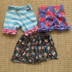 3 pairs of Matilda Jane shorts, size 8 and 10
